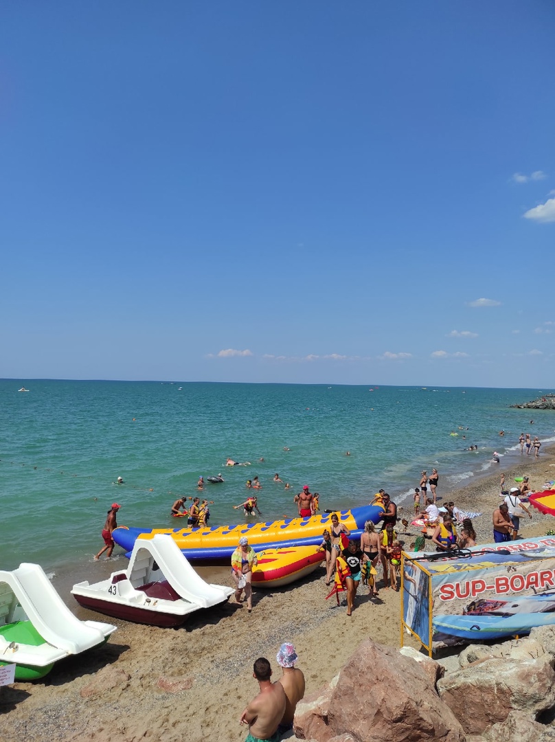 Пляж в поселке Николаевка фото 
